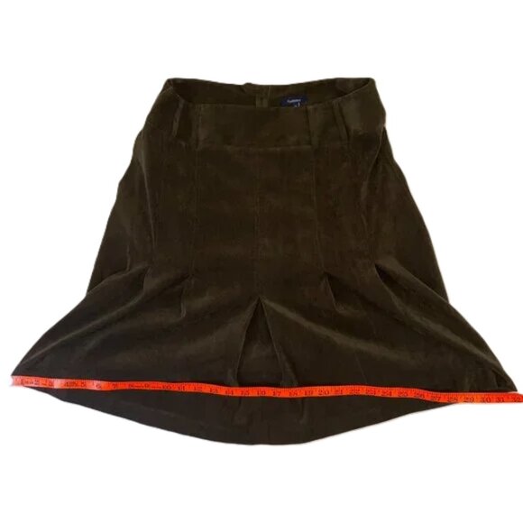Reitmans Vintage Brown Pleated Skirt Soft Brushed Stretch Stretch Size 10/11 - Picture 7 of 10